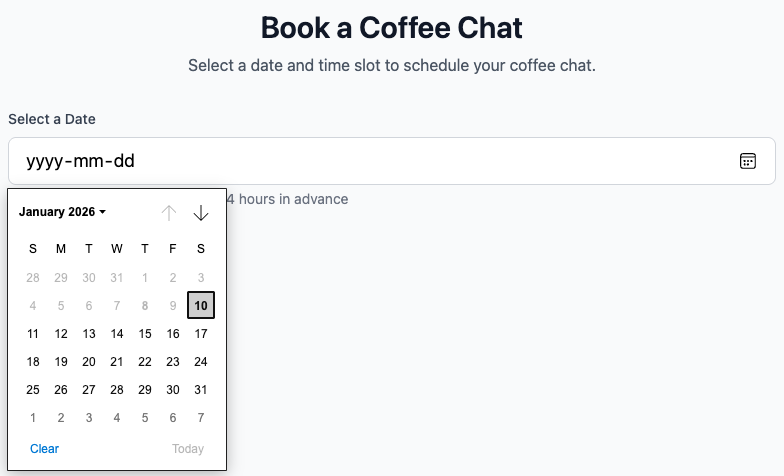 Coffee Chat Scheduler